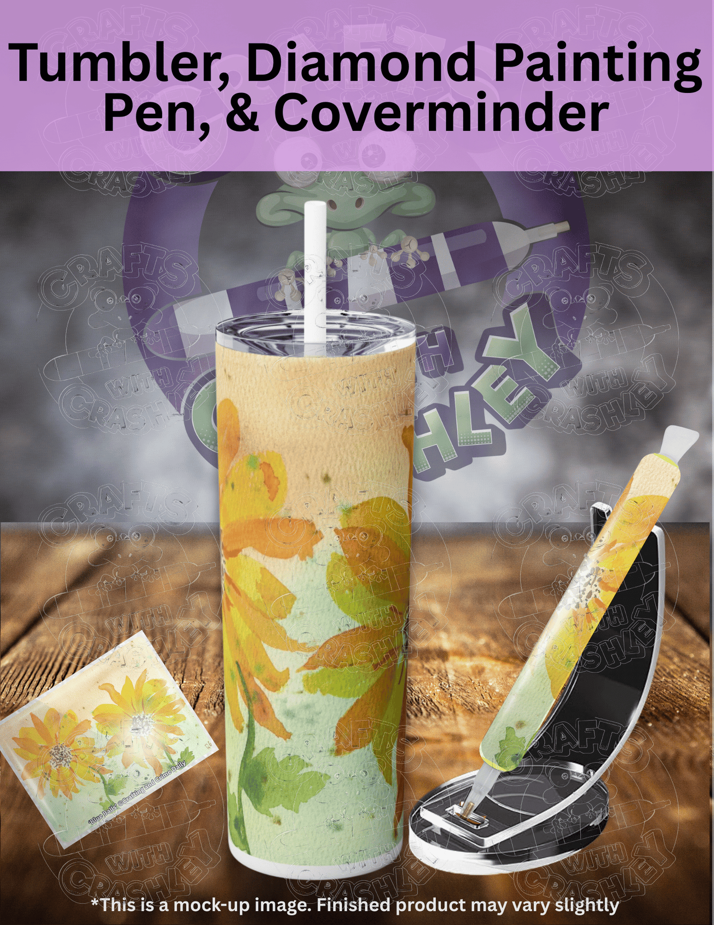 "Sunflower Morning" by ©Crafting & Crime Daily Premium Accessories for Diamond Painting