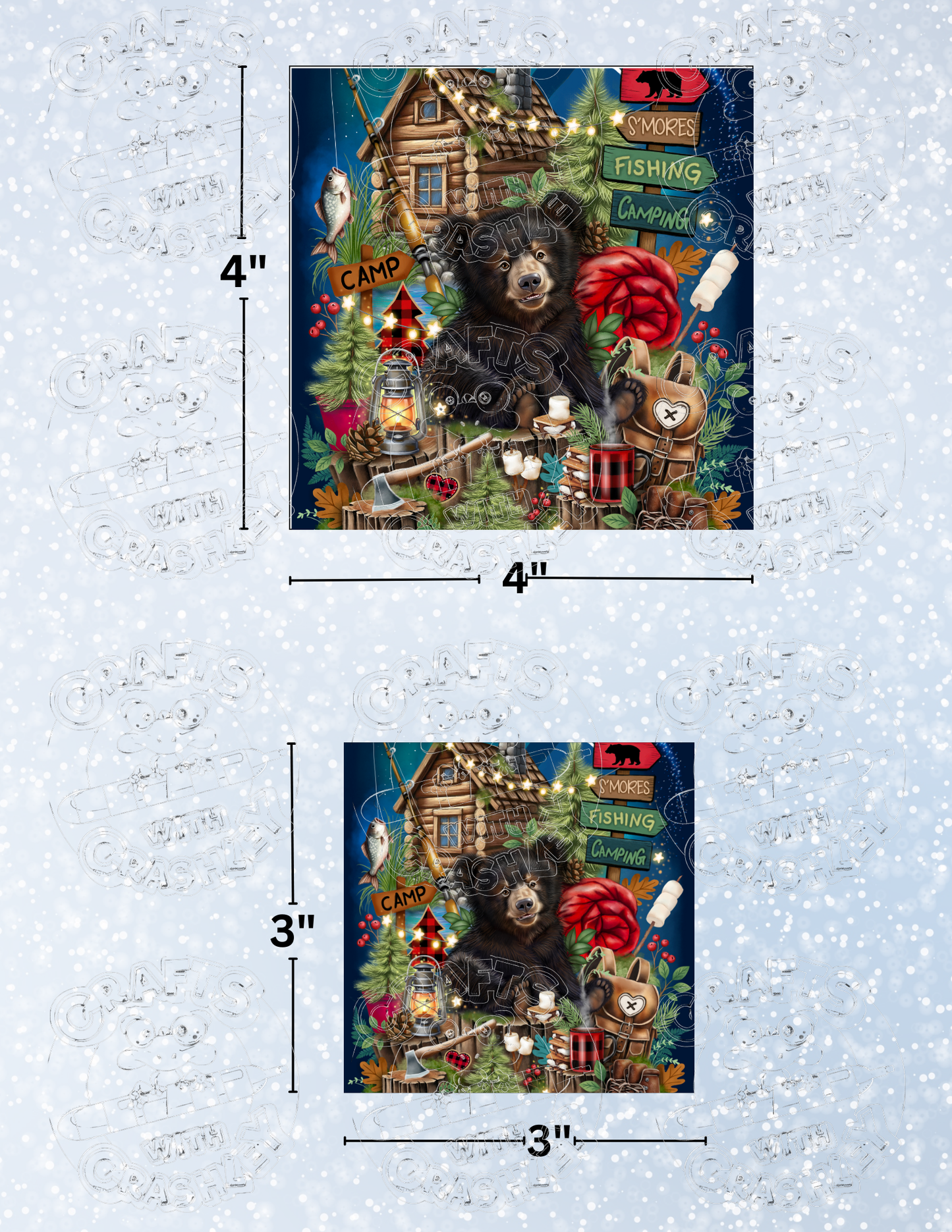 "Camping Companion" by ©Sheena Pike Premium Decorative Release Papers for Diamond Painting