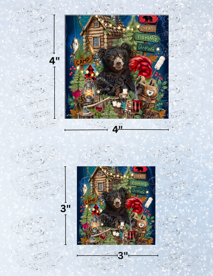 "Camping Companion" by ©Sheena Pike Premium Decorative Release Papers for Diamond Painting