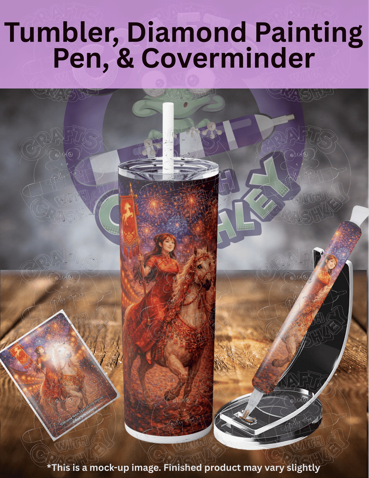 "Chinese New Year of the Horse" by ©RedNiN Gallery Premium Accessories for Diamond Painting