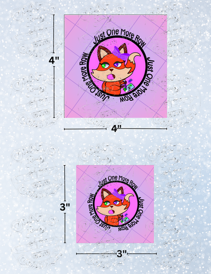 "Just One More Row" by ©Mrs Coffee Premium Decorative Release Papers for Diamond Painting