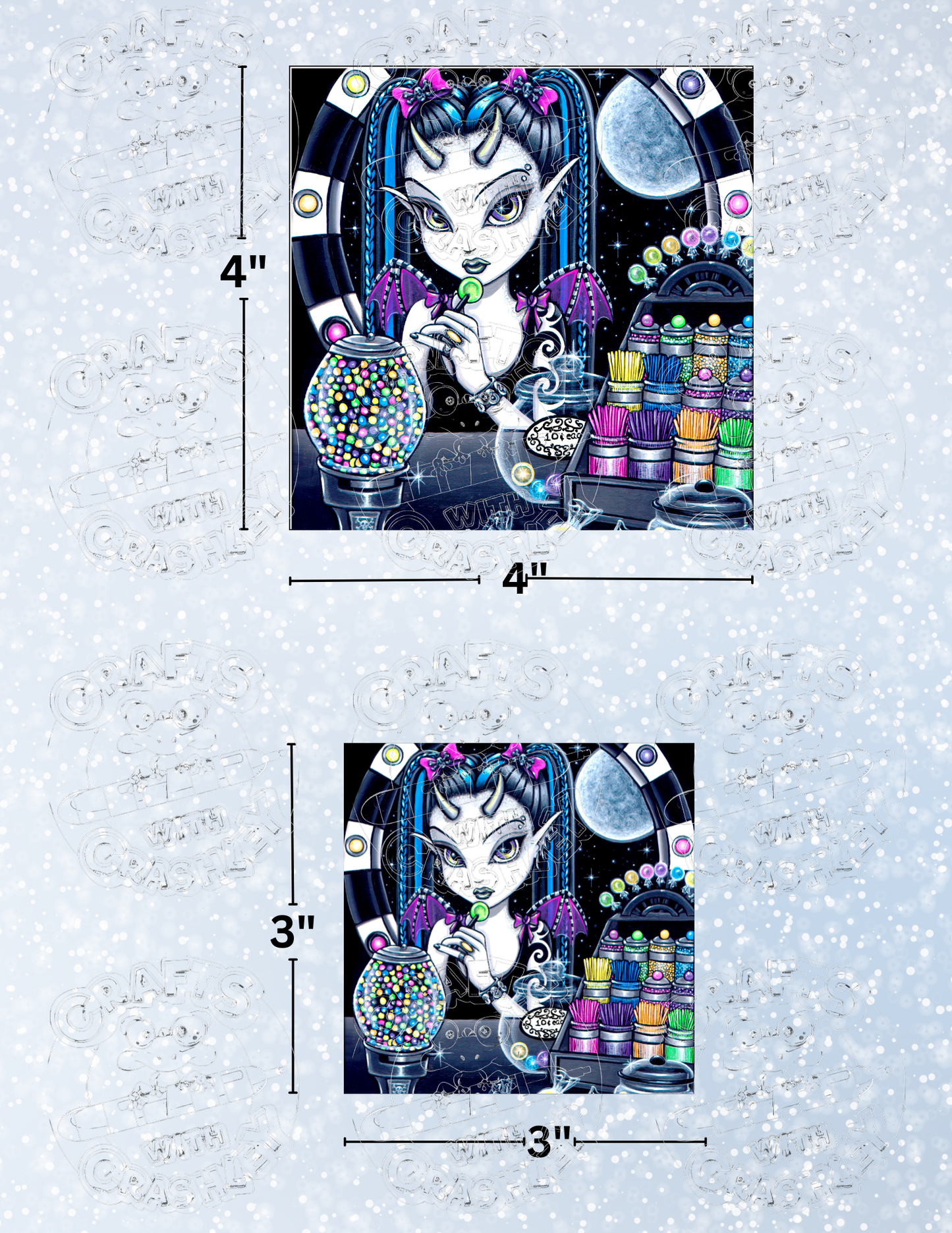 "Sugar" by ©Myka Jelina Premium Decorative Release Papers for Diamond Painting