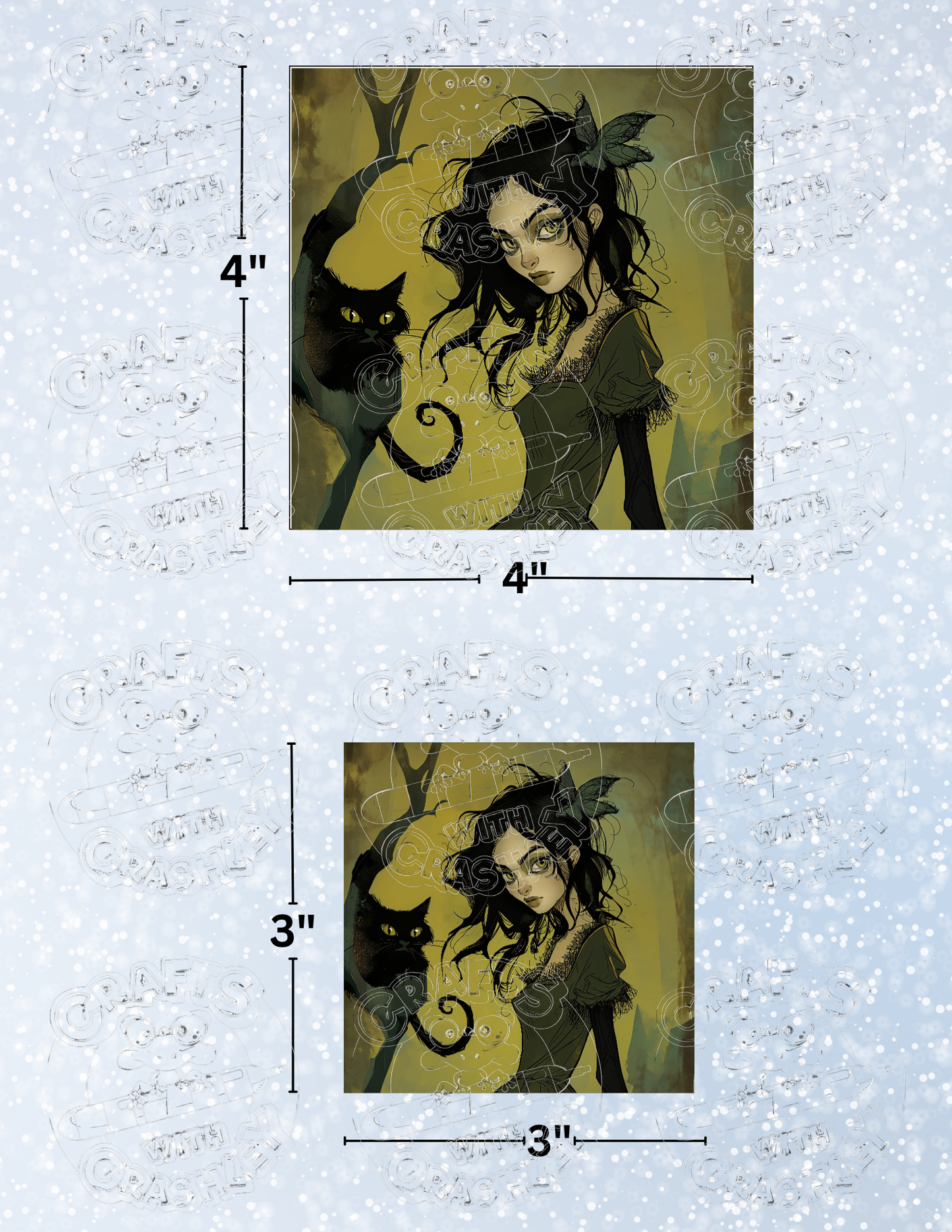 "A Familiar Pair" by ©Auclair Studio Premium Decorative Release Papers for Diamond Painting