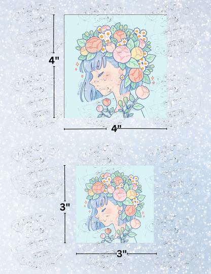 "Flowers" by ©Hiroko Hashimoto Premium Decorative Release Papers for Diamond Painting