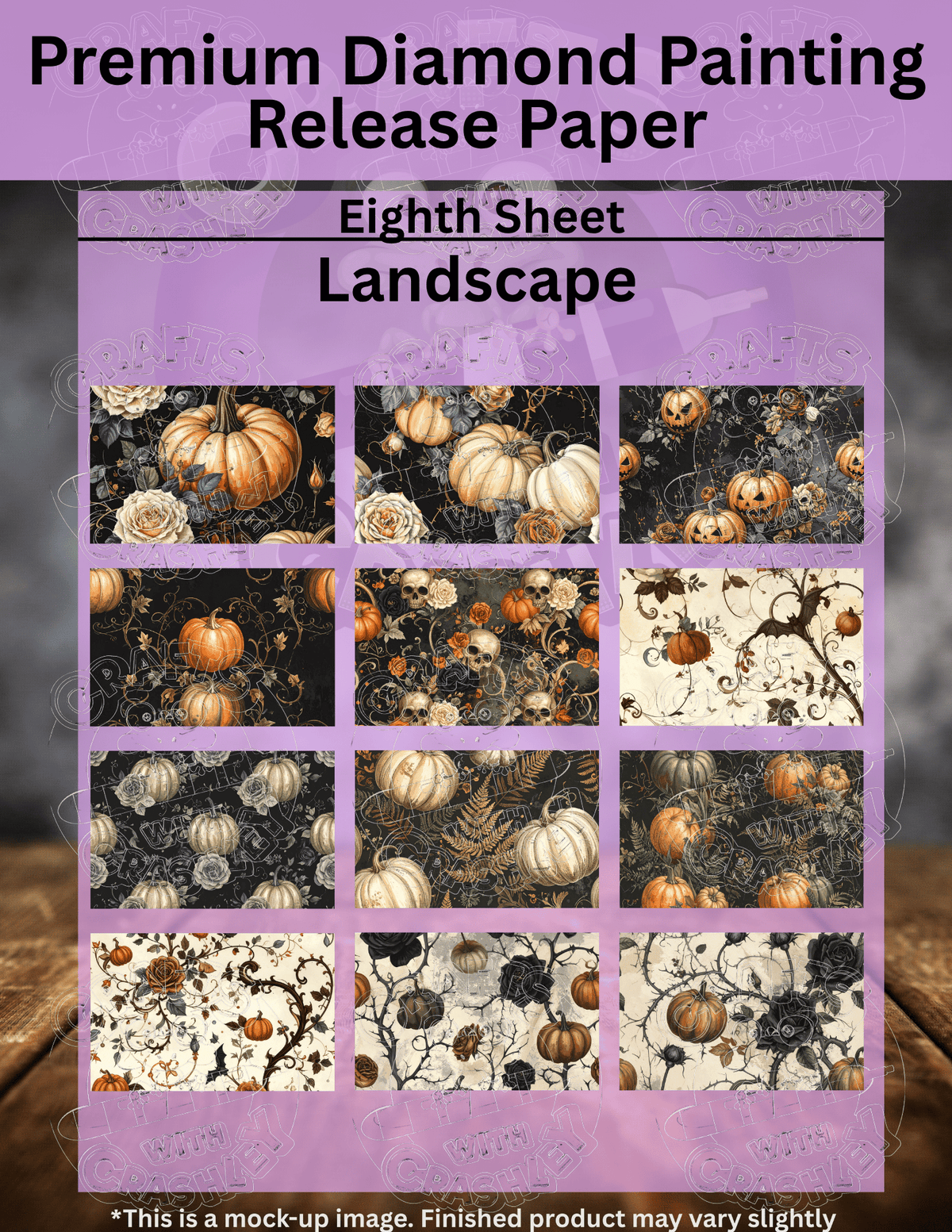 Vintage Halloween Combo Pack Premium Release Paper for Diamond Painting