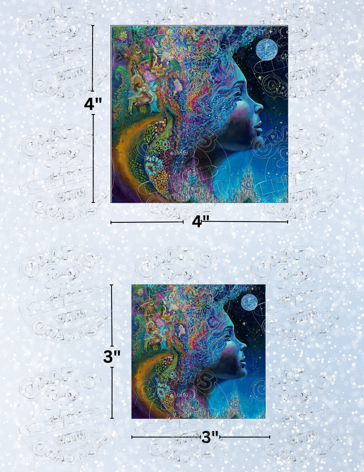 "Enigma" by ©Josephine Wall Premium Decorative Release Papers for Diamond Painting