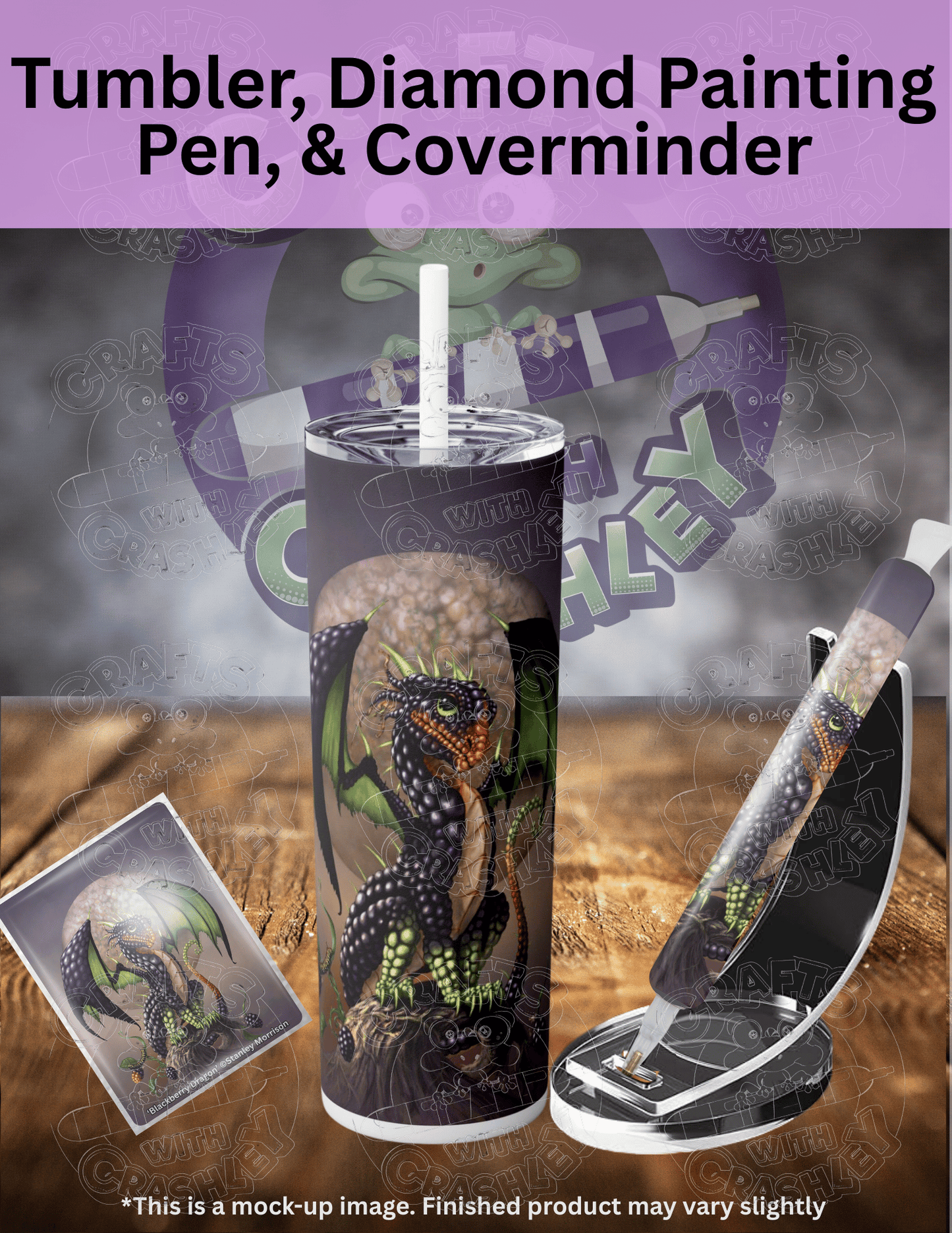 "Blackberry Dragon" by ©Stanley Morrison Premium Accessories for Diamond Painting