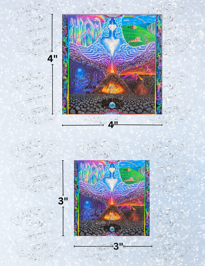 "Escaping the Illusion of Hell" by ©Becca Tindol Premium Decorative Release Papers for Diamond Painting