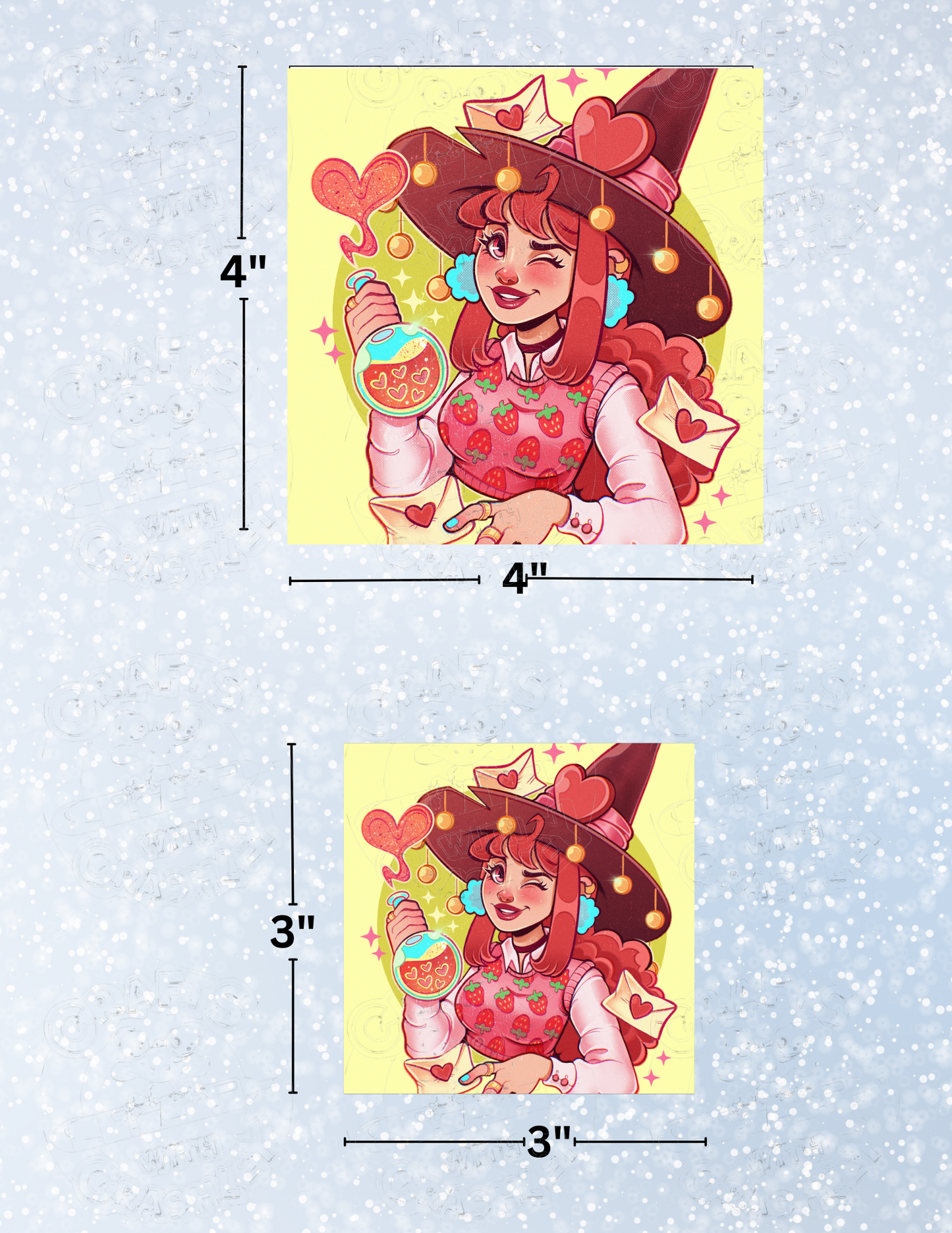 "Love Witch" by ©Mrs Butter D Premium Decorative Release Papers for Diamond Painting