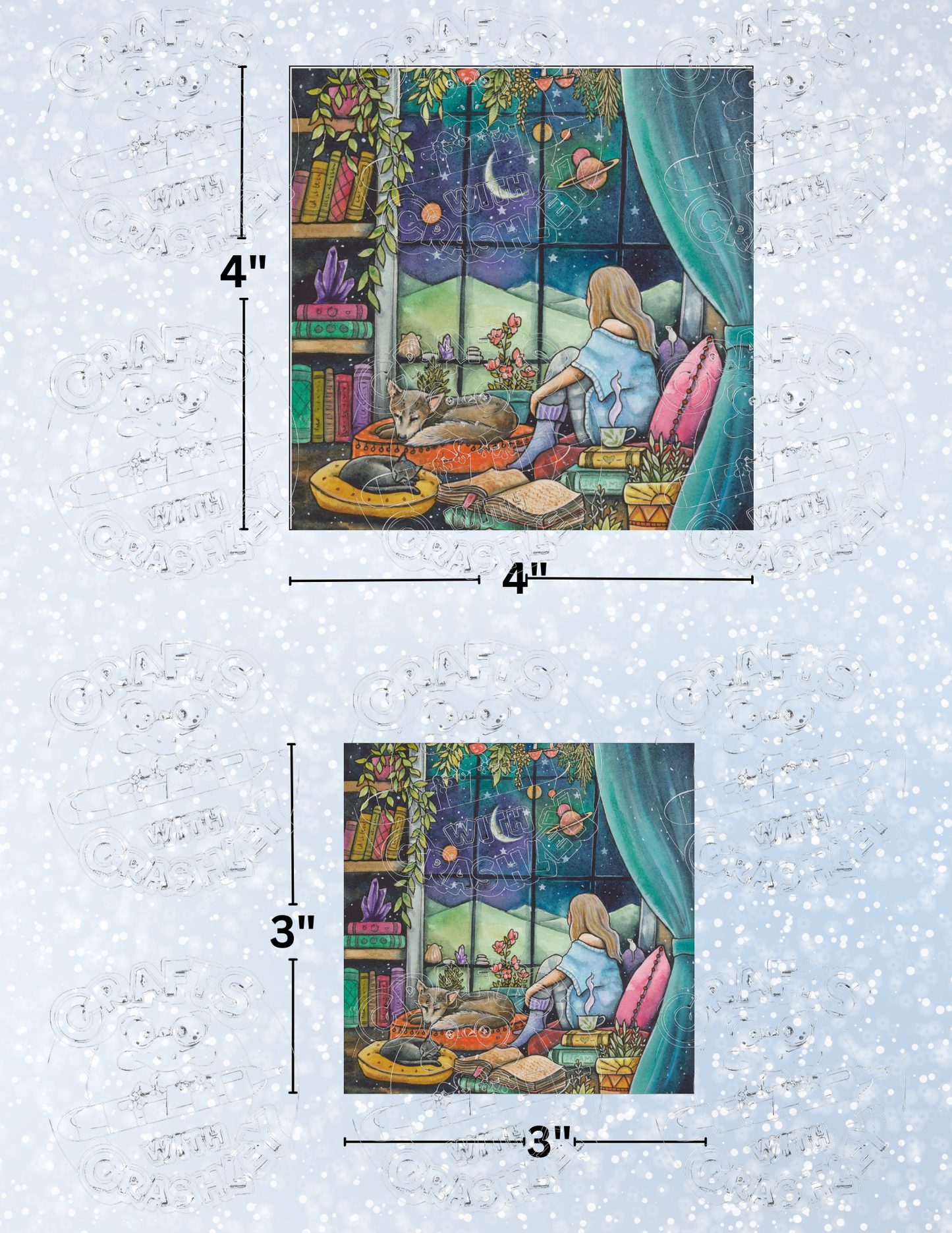 "Nightfall" by ©Kat Fedora Premium Decorative Release Papers for Diamond Painting