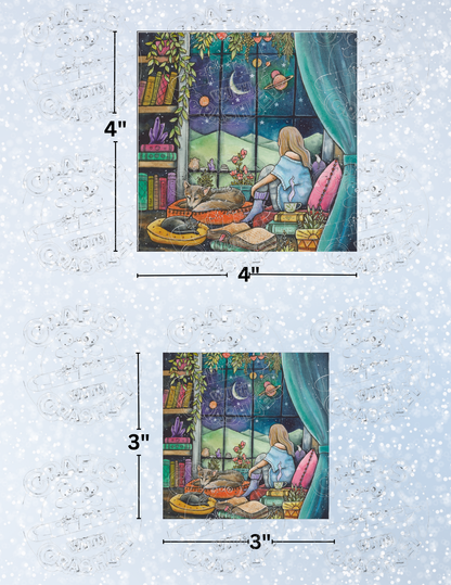 "Nightfall" by ©Kat Fedora Premium Decorative Release Papers for Diamond Painting