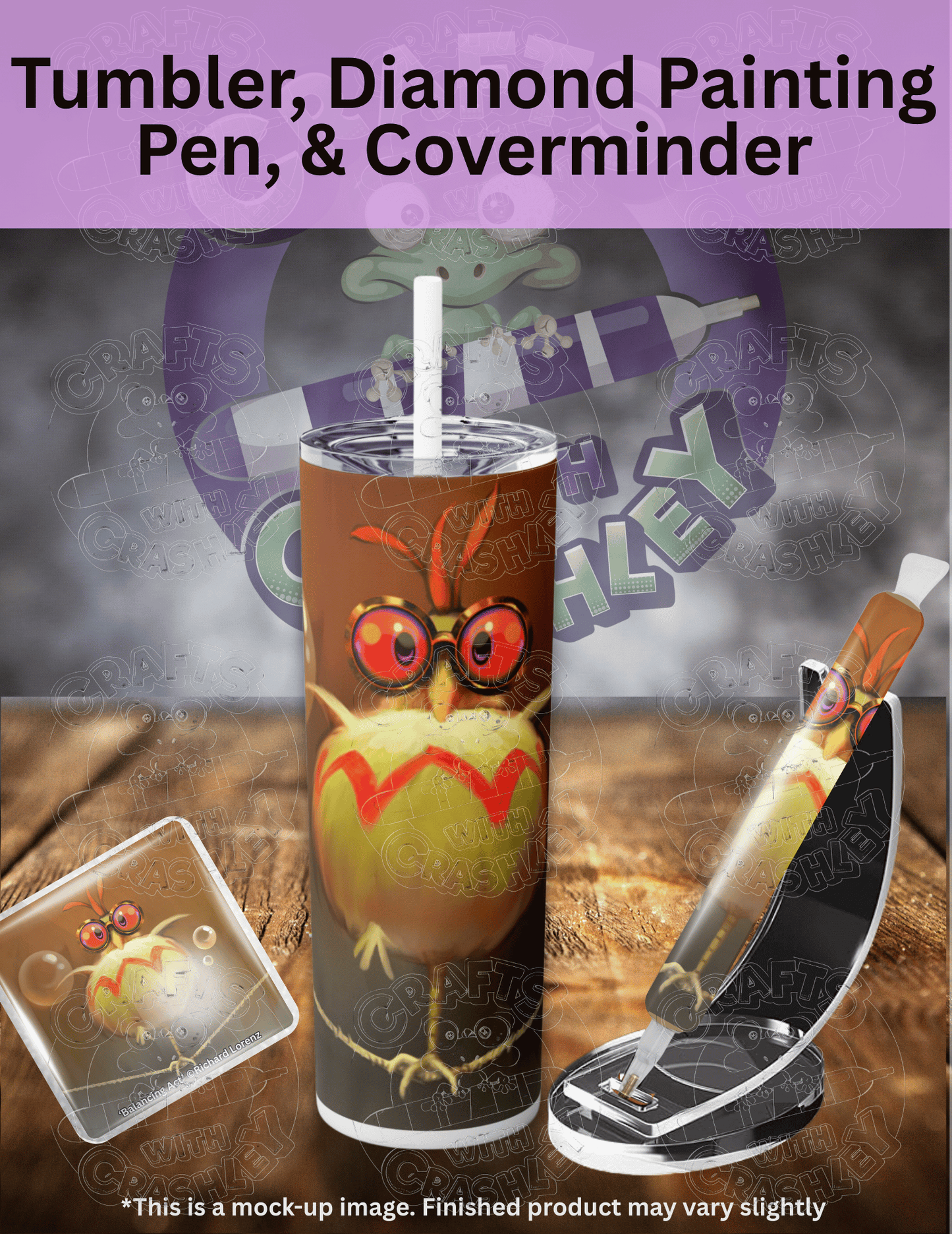 "J J Balancing Act" by ©Richard Lorenz Premium Accessories for Diamond Painting