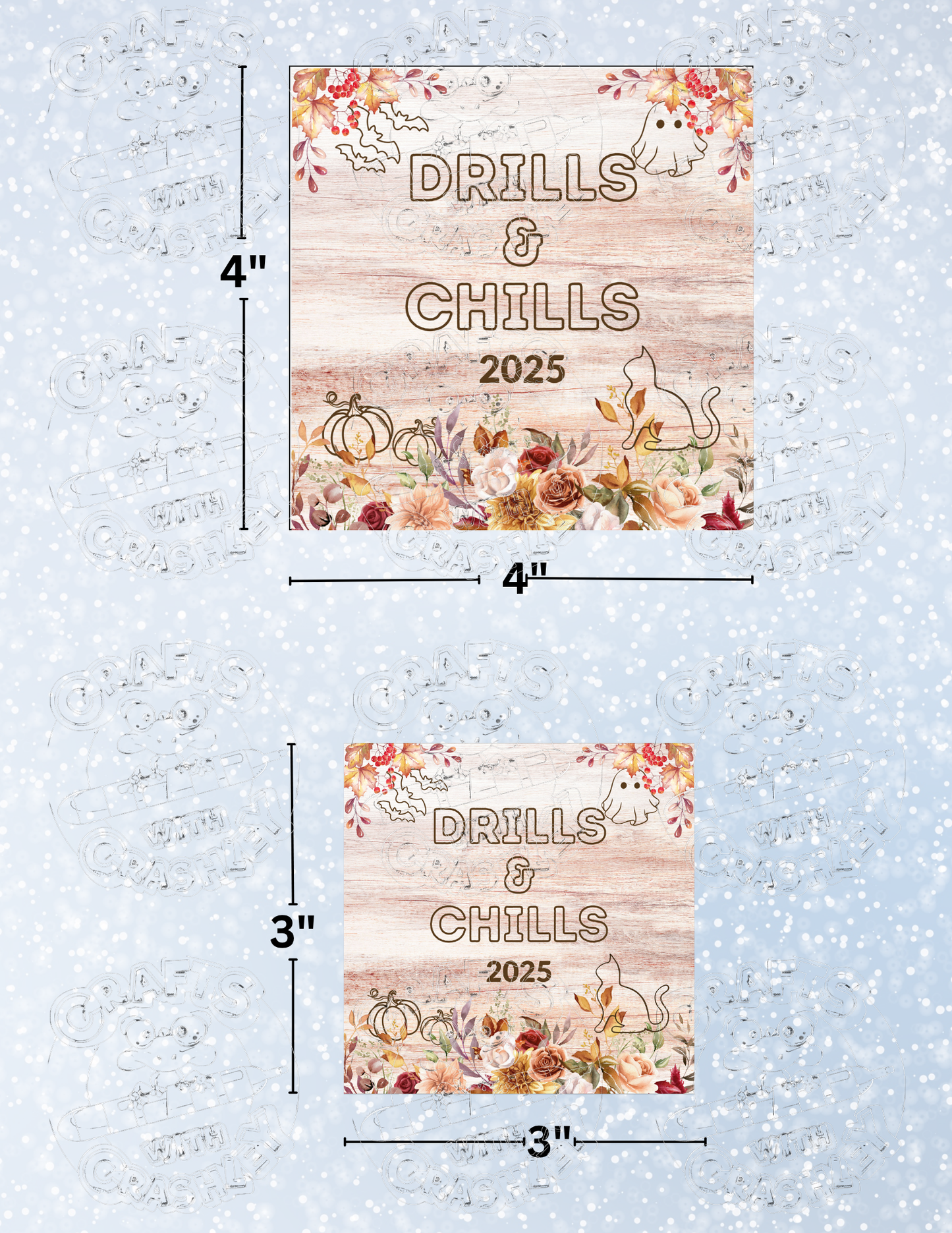 "Drills and Chills 2025" Premium Decorative Release Papers for Diamond Painting