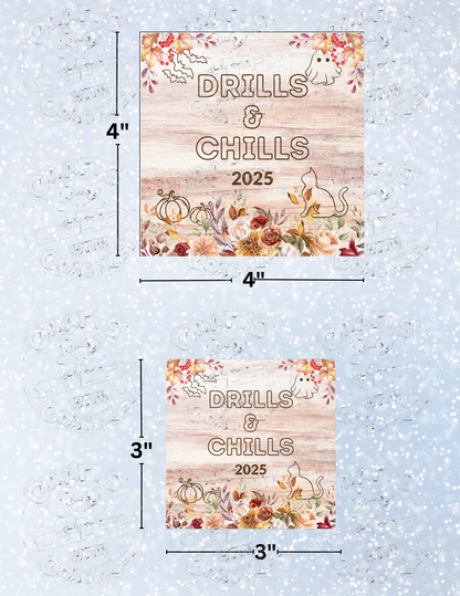 "Drills and Chills 2025" Premium Decorative Release Papers for Diamond Painting