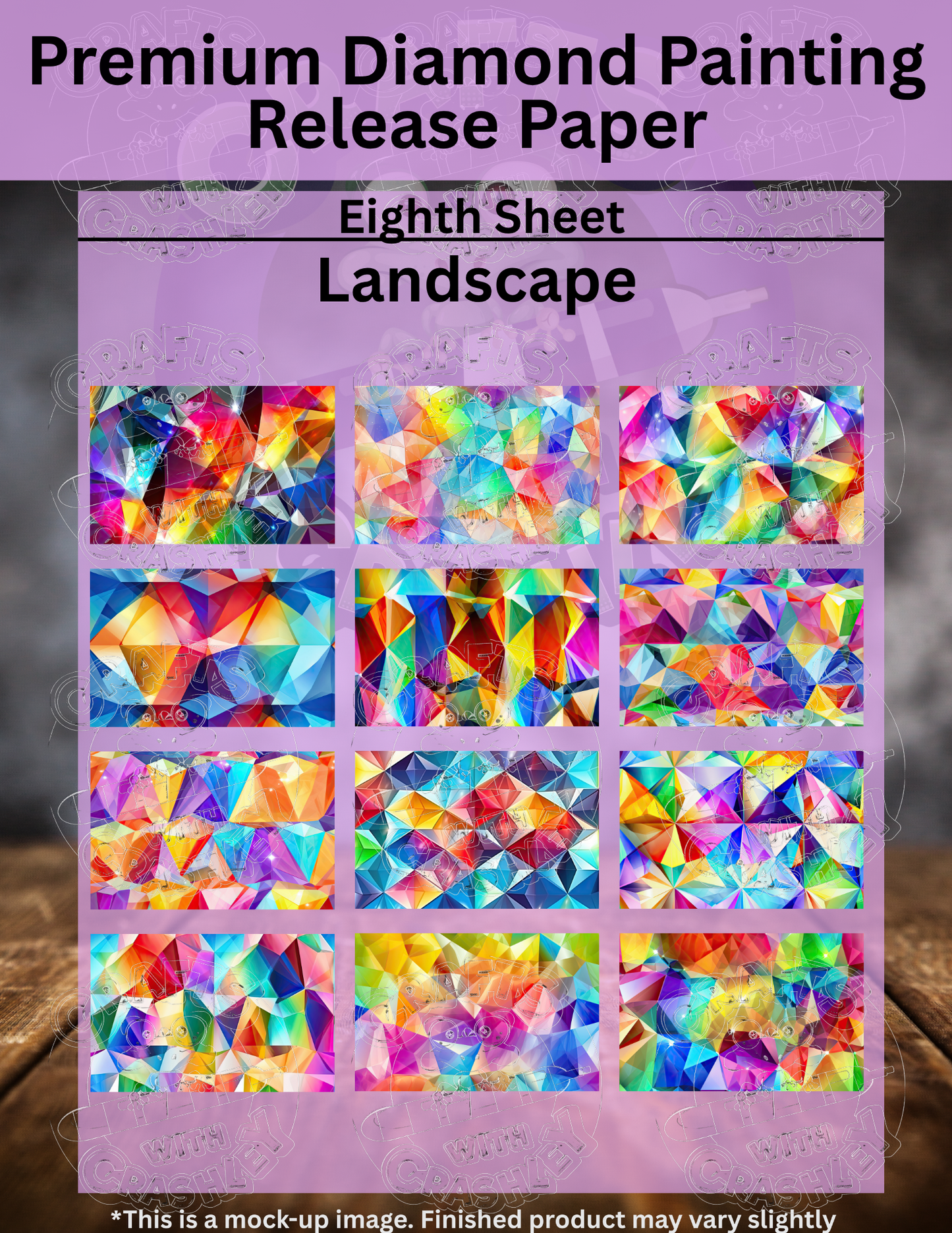 Rainbow Diamonds Combo Pack Premium Release Paper for Diamond Painting