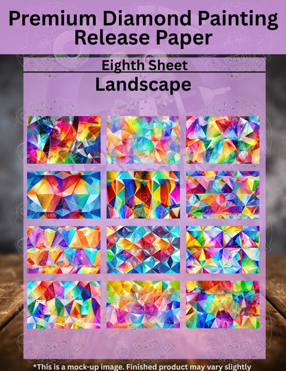 Rainbow Diamonds Combo Pack Premium Release Paper for Diamond Painting