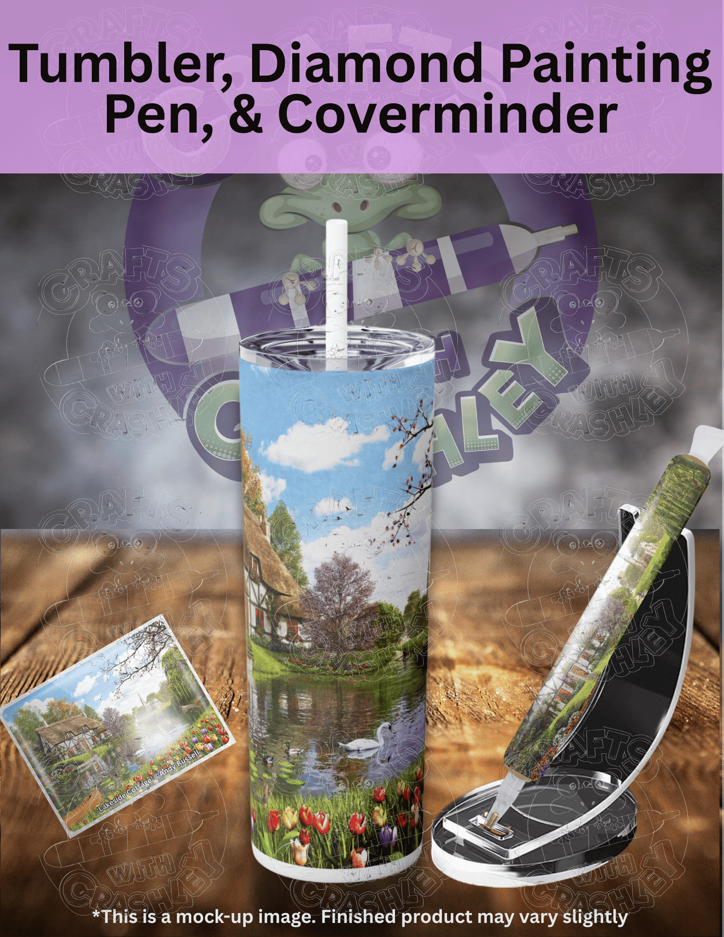 "Lakeside Cottage" by ©Dominic Davison Premium Accessories for Diamond Painting