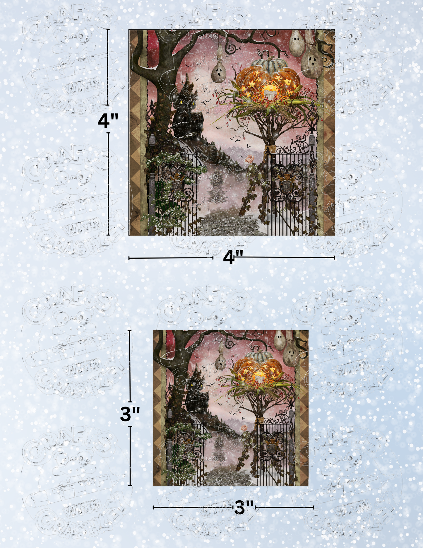 "The Wicked Witch Estate" by ©Cheryl Baker Premium Decorative Release Papers for Diamond Painting