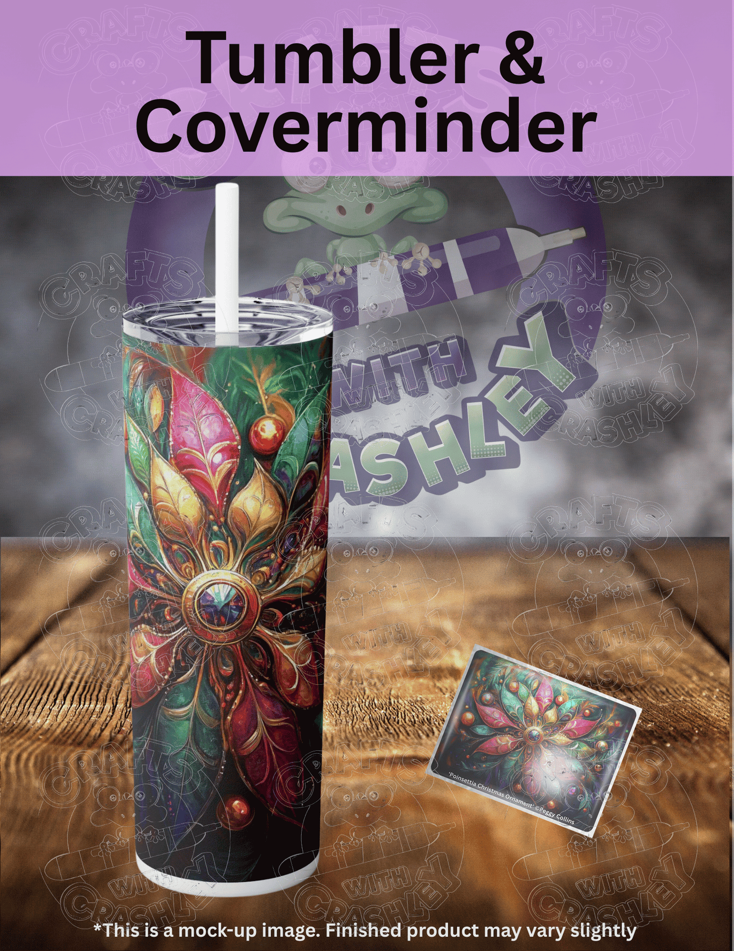 "Poinsettia Christmas Ornament" by ©Peggy Collins Premium Accessories for Diamond Painting