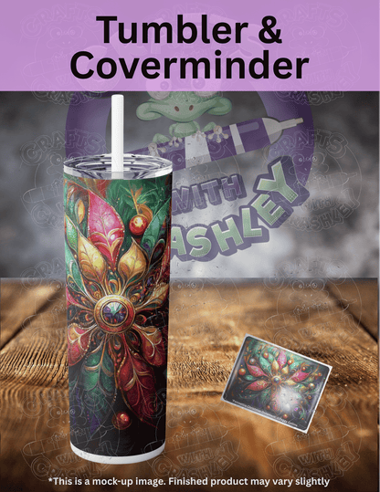 "Poinsettia Christmas Ornament" by ©Peggy Collins Premium Accessories for Diamond Painting