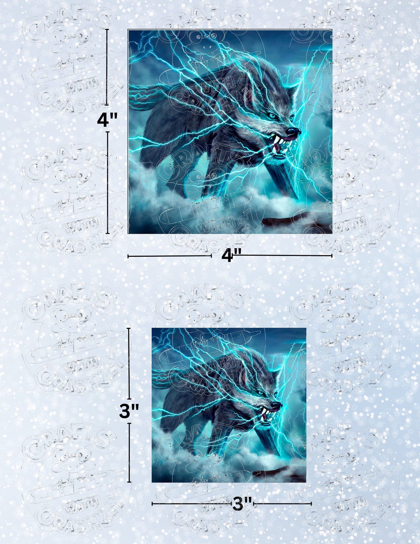 "Raiju Beast God" by ©Anthony Christou Premium Decorative Release Papers for Diamond Painting