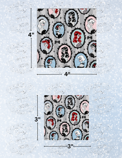 "Cameo Dolls" by ©Miss Fluff Premium Decorative Release Papers for Diamond Painting