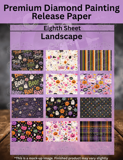 Halloween Time Combo Pack Premium Release Paper for Diamond Painting