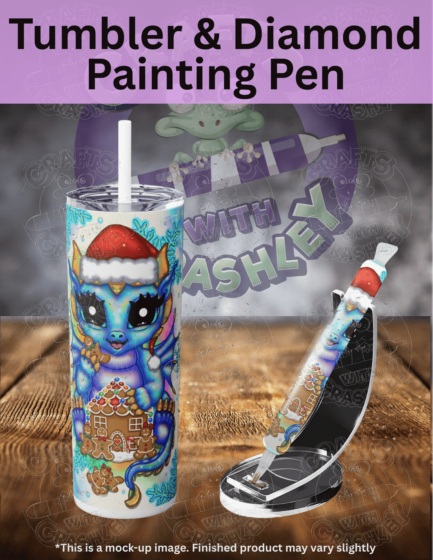 "Gingerbread Dragon" by ©Emma Casey Premium Accessories for Diamond Painting