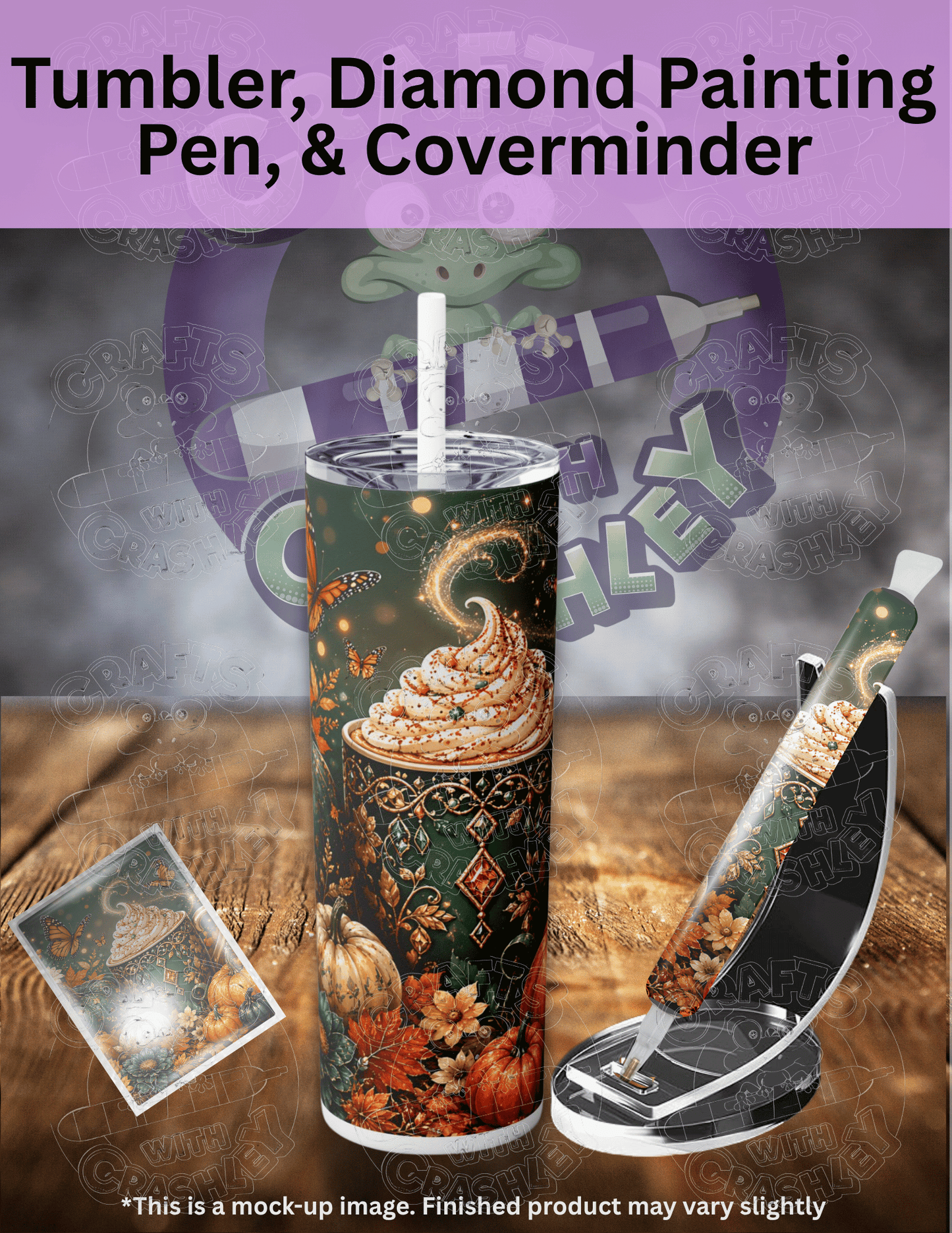 "Cozy Fall Latte" Premium Accessories for Diamond Painting