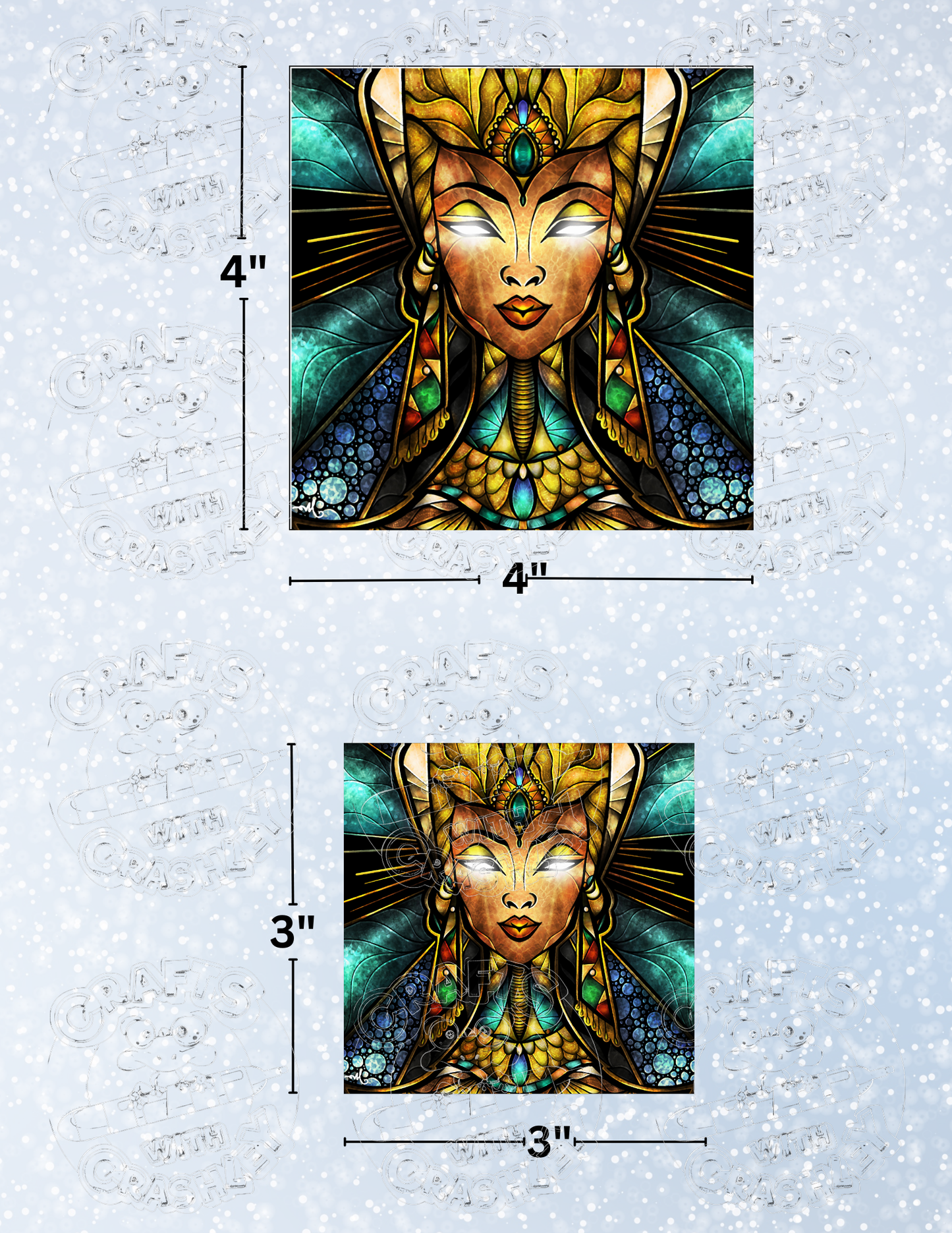 "Nefertiti" by ©Mandie Manzano Premium Decorative Release Papers for Diamond Painting