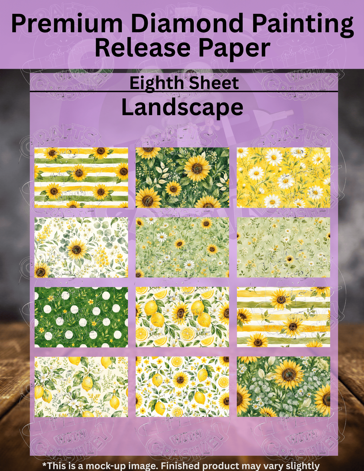 Summer Sunflower Combo Pack Premium Release Paper for Diamond Painting