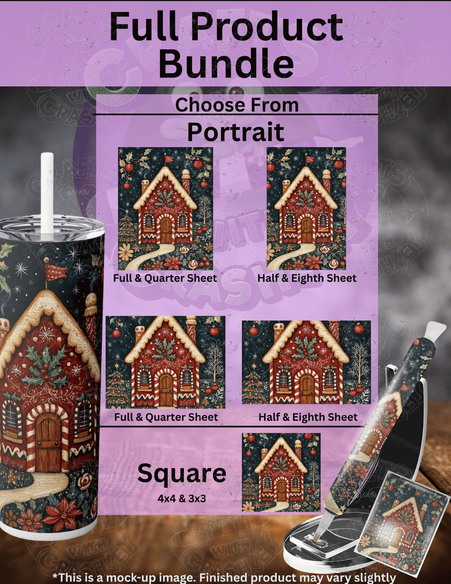 "Holly Jolly Gingerbread House" Premium Accessories for Diamond Painting