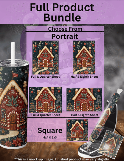 "Holly Jolly Gingerbread House" Premium Accessories for Diamond Painting