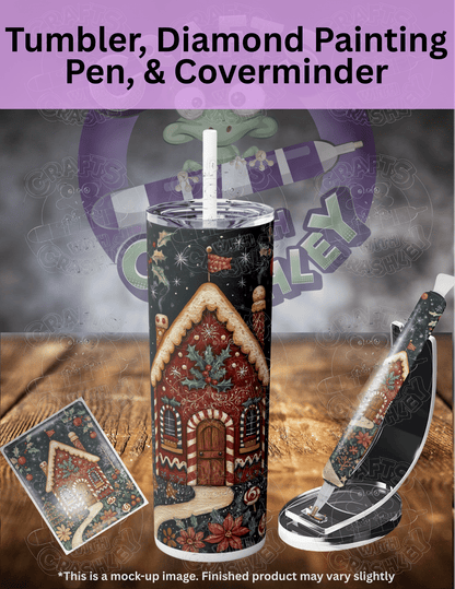 "Holly Jolly Gingerbread House" Premium Accessories for Diamond Painting