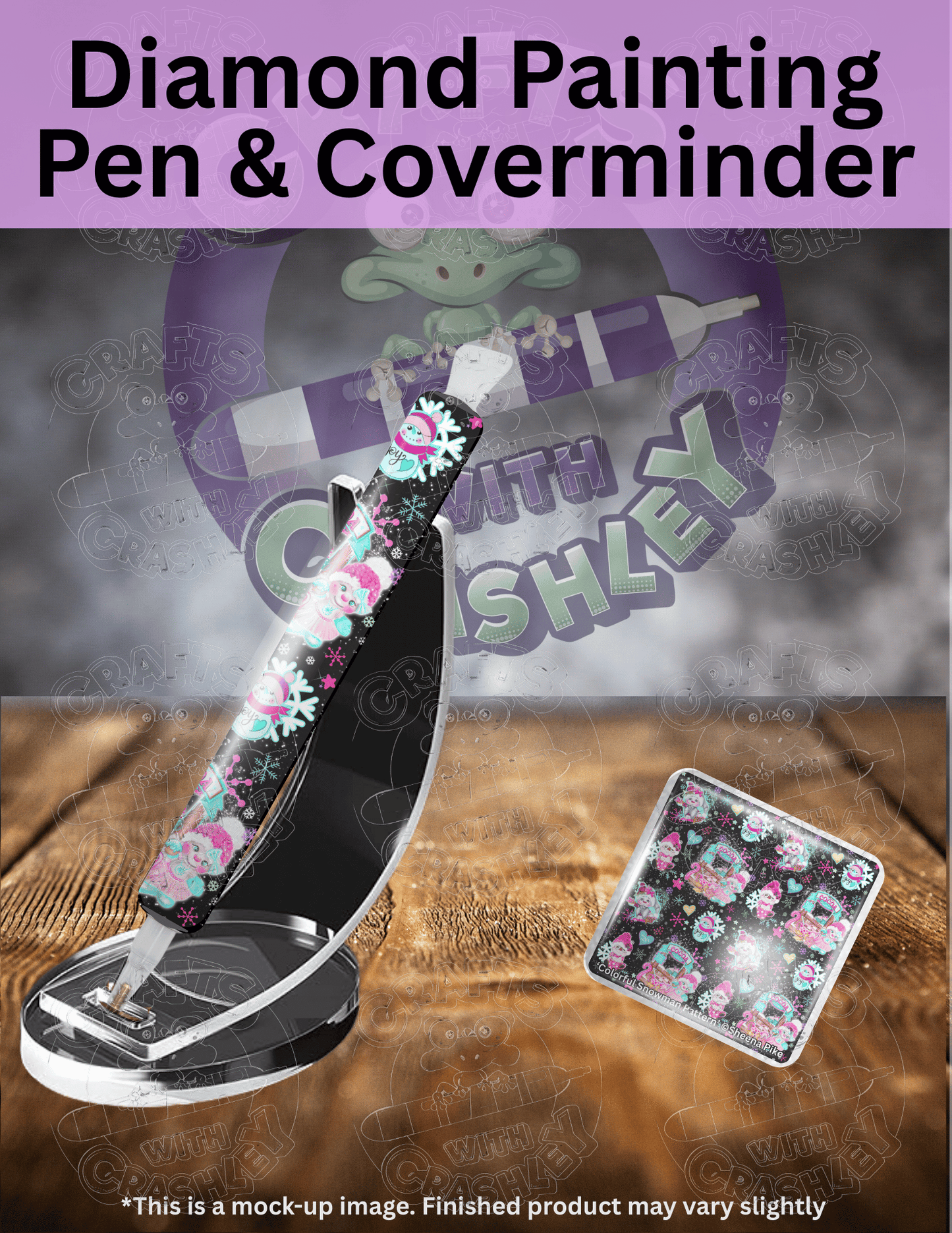 "Colorful Snowman Pattern" by ©Sheena Pike Premium Accessories for Diamond Painting