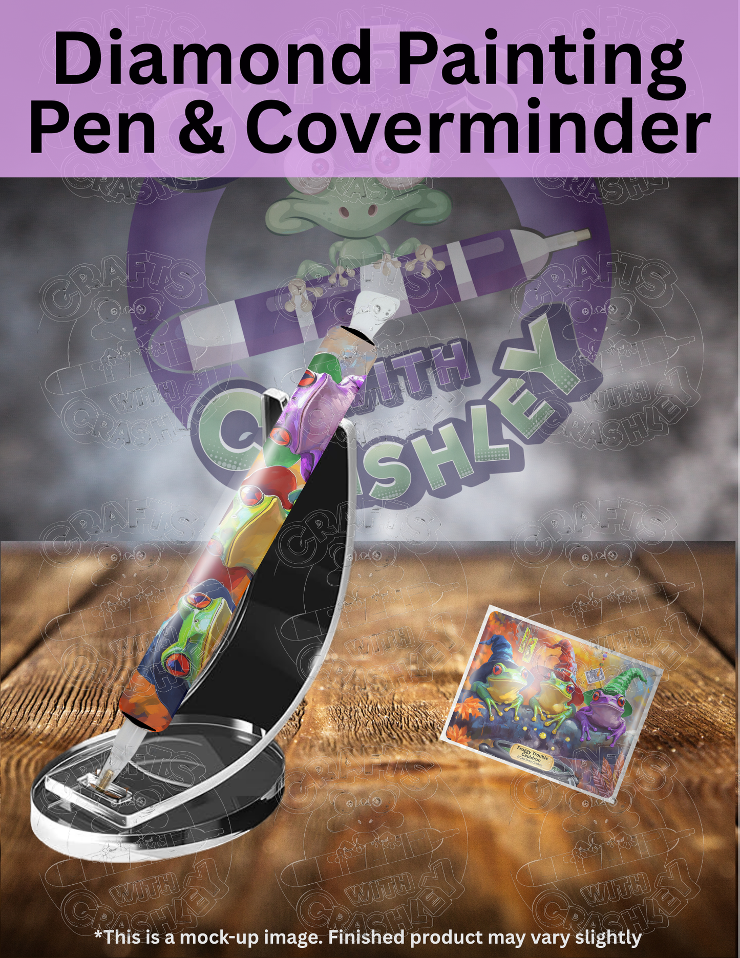 "Froggy Trouble Cauldron" by ©Catriona Crehan Premium Accessories for Diamond Painting