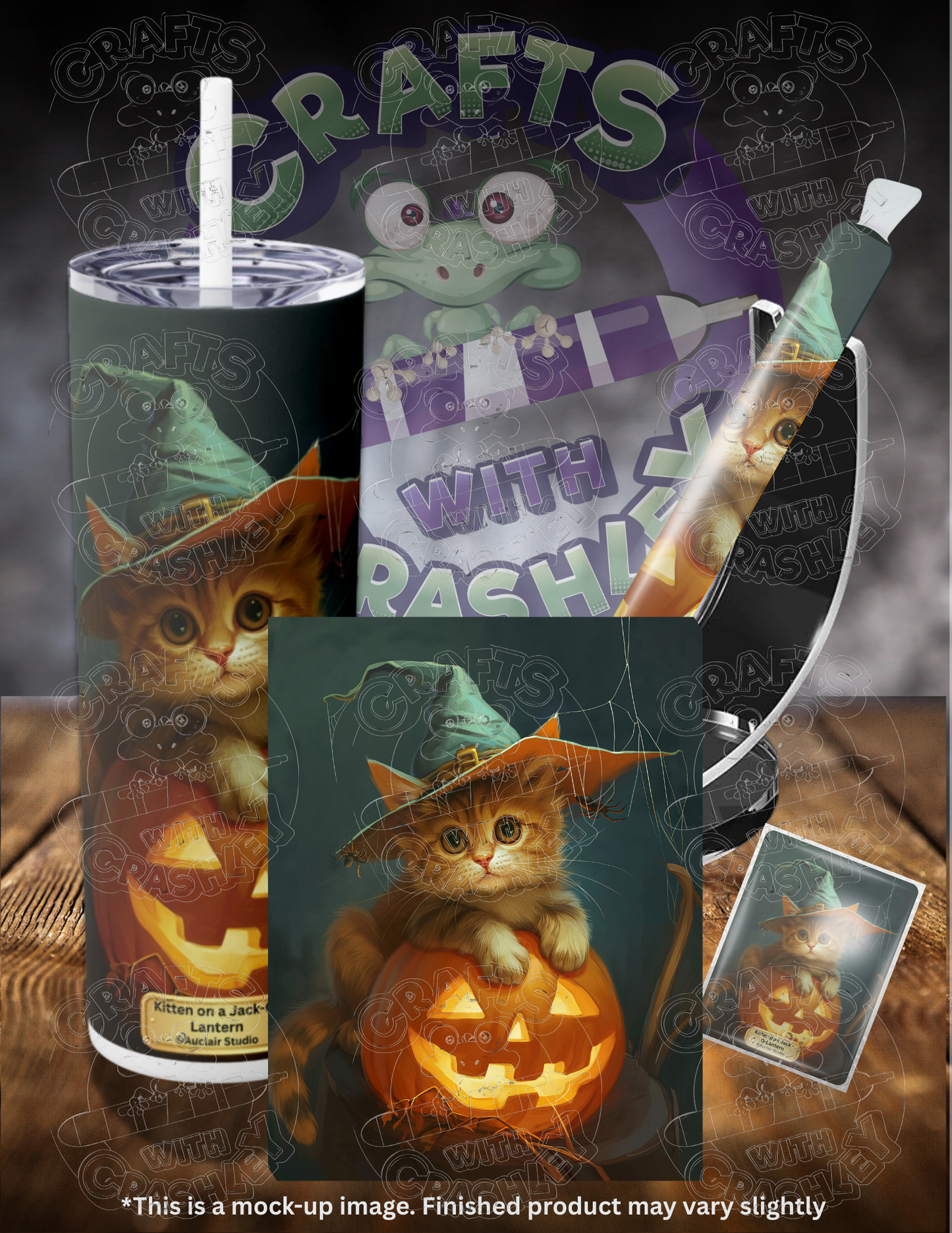 Product Bundle "Kitten on a Jack-O-Lantern" by ©Auclair Studio