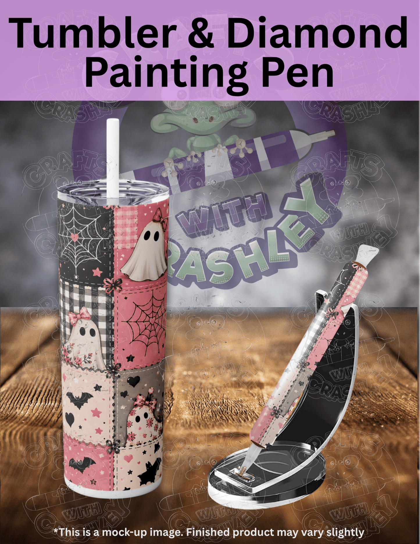 "Pink Halloween Patchwork" Premium Accessories for Diamond Painting