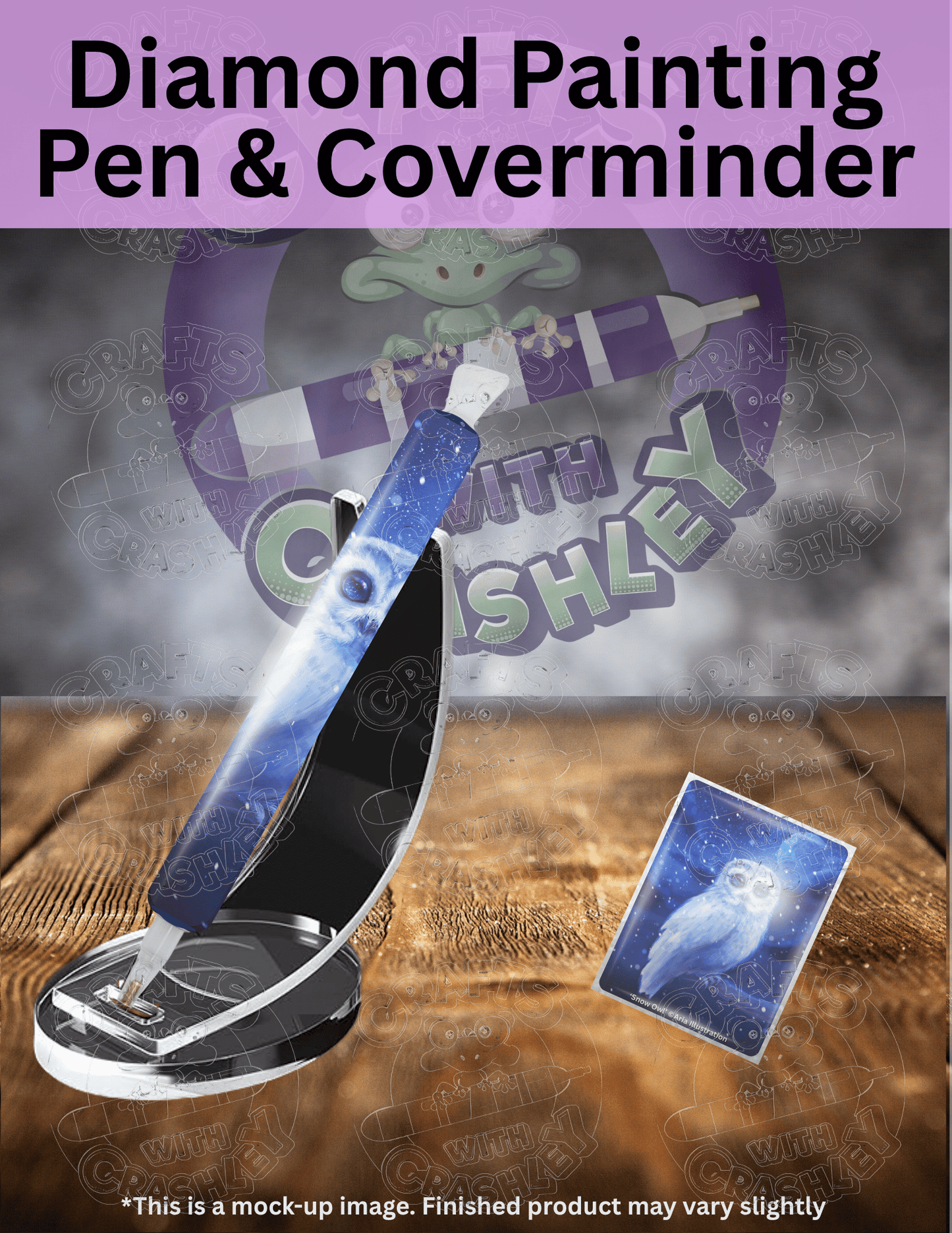 "Snowy Owl" by ©Aria Illustration Premium Accessories for Diamond Painting