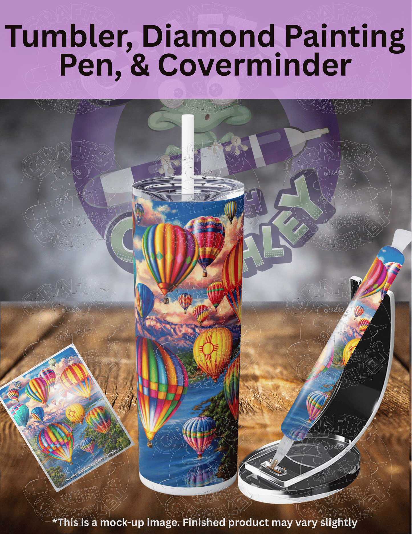 "Hot Air Balloons" by ©Dona Gelsinger Premium Accessories for Diamond Painting