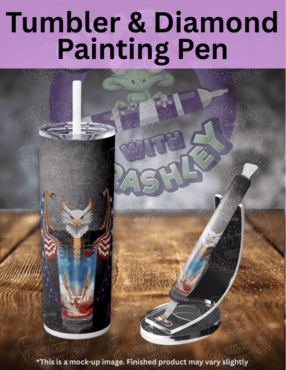 "Red, White, & Blue Cocktail" by ©Stanley Morrison Premium Accessories for Diamond Painting
