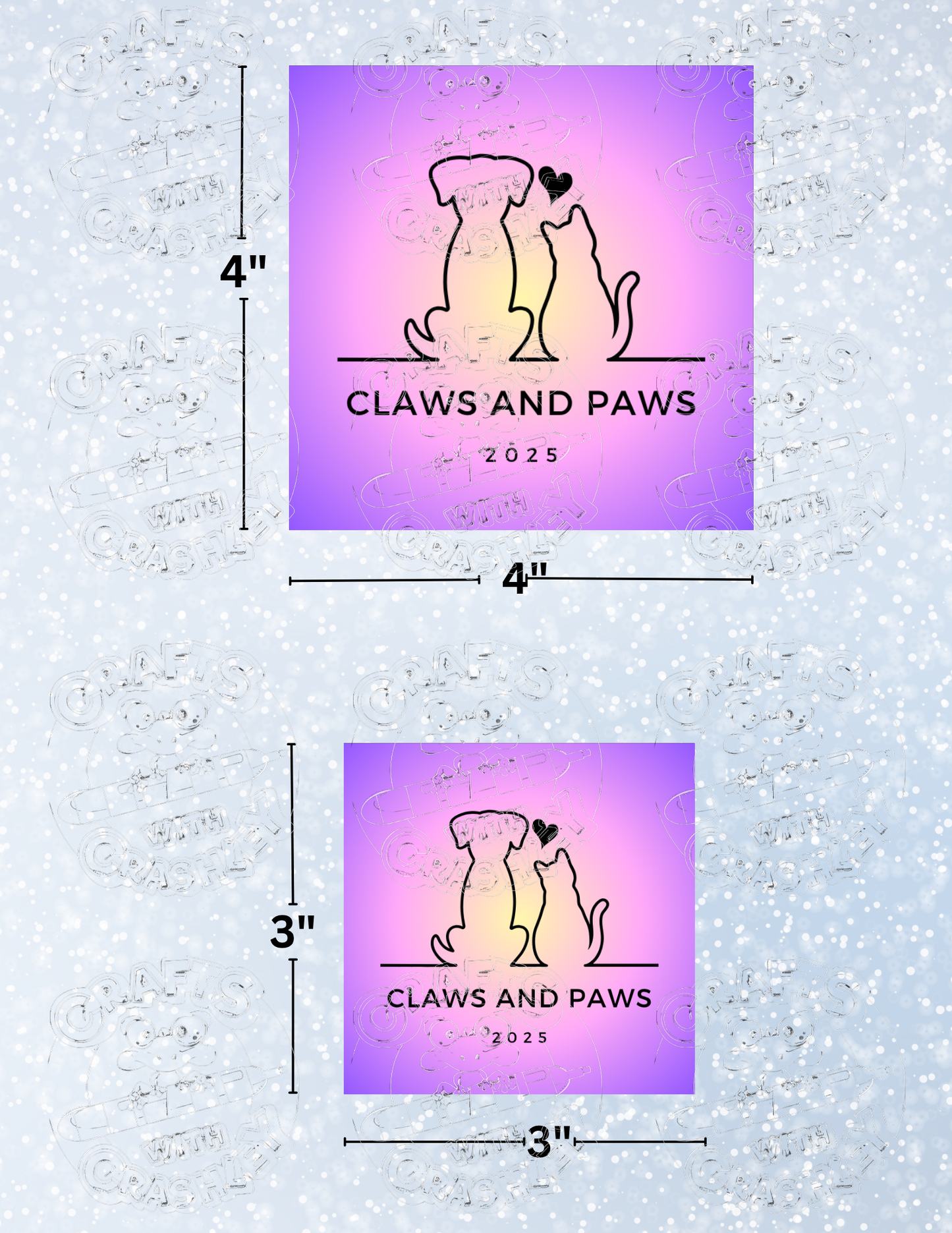 "Claws and Paws 2025" Premium Decorative Release Papers for Diamond Painting
