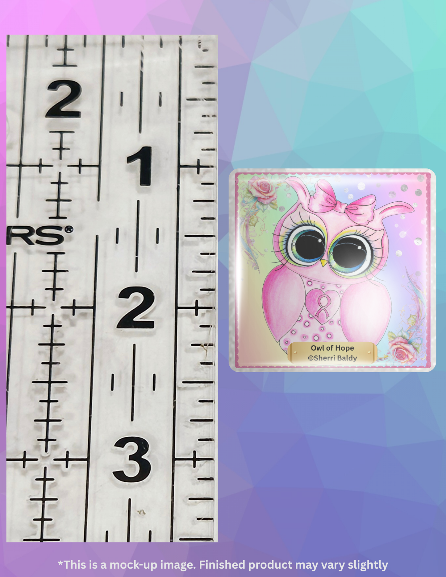 Owl of Hope By ©Sherri Baldy Limited Edition Coverminder