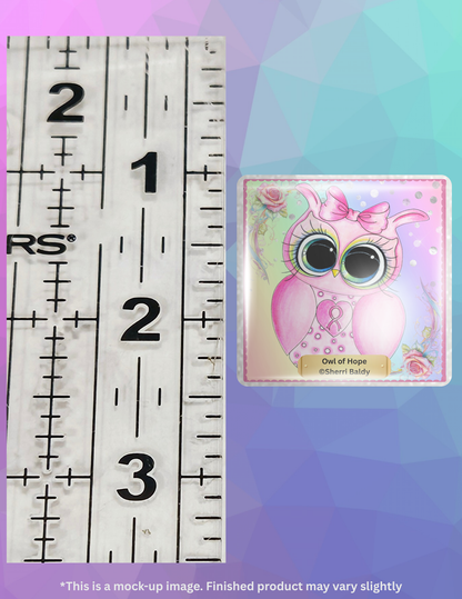 Owl of Hope By ©Sherri Baldy Limited Edition Coverminder