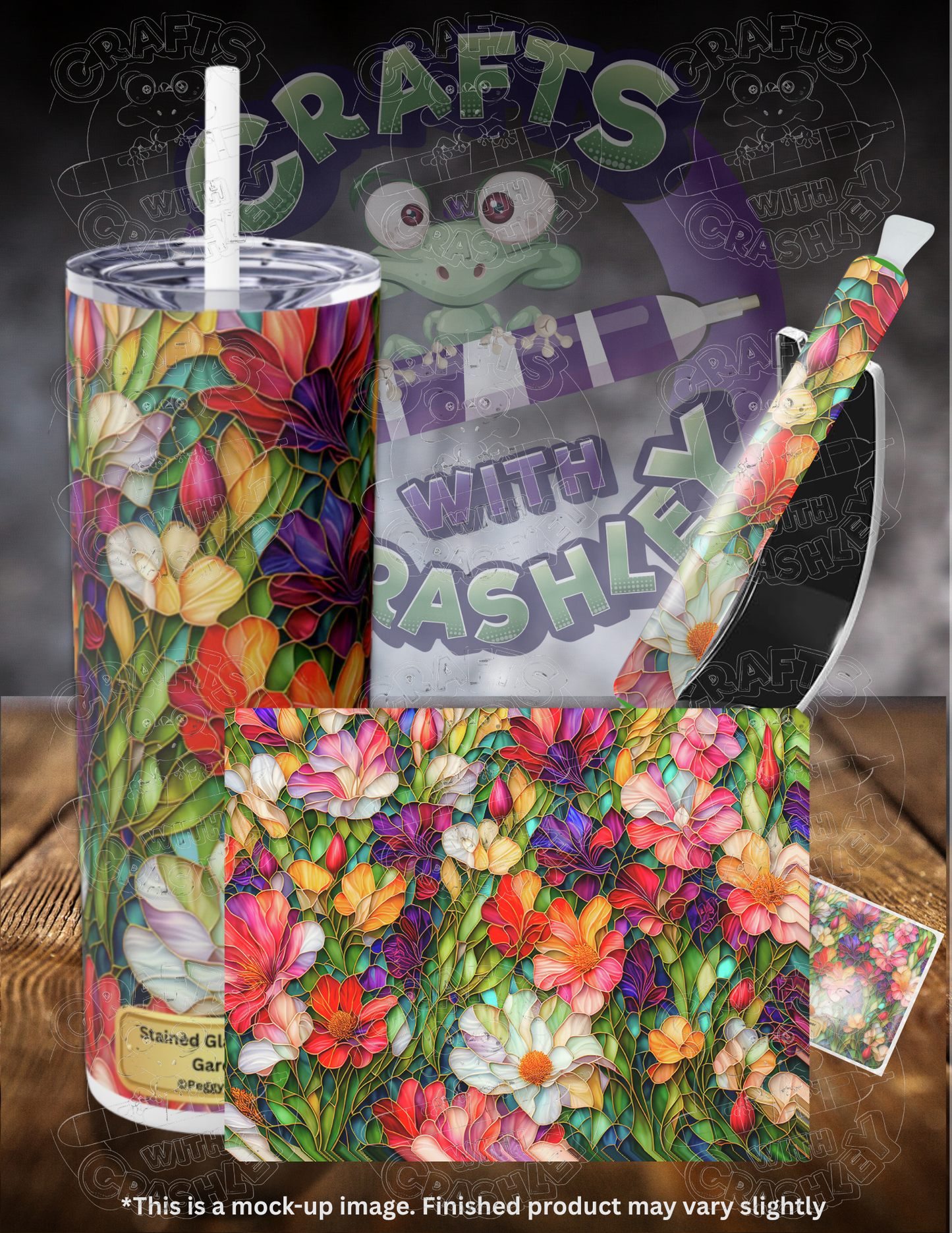 Product Bundle "Stained Glass Flower Garden" by ©Peggy Collins