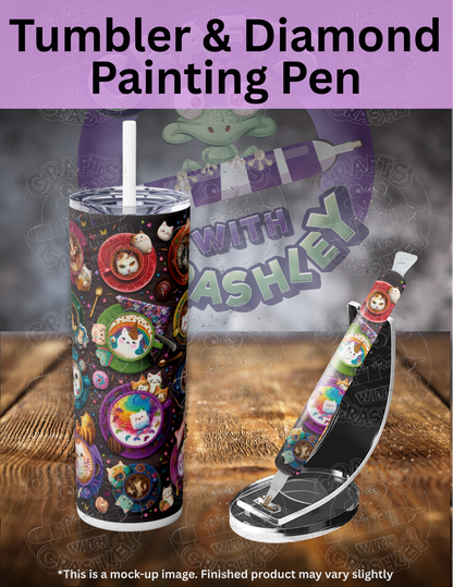 "Cat Lattes" by ©Brigid Ashwood Premium Accessories for Diamond Painting