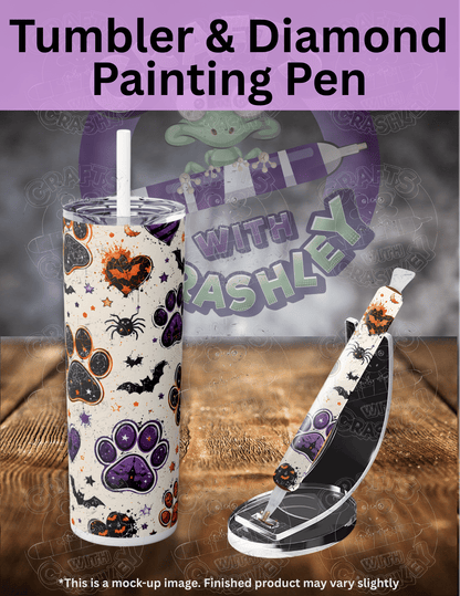 "Spooky Paw Prints" Premium Accessories for Diamond Painting