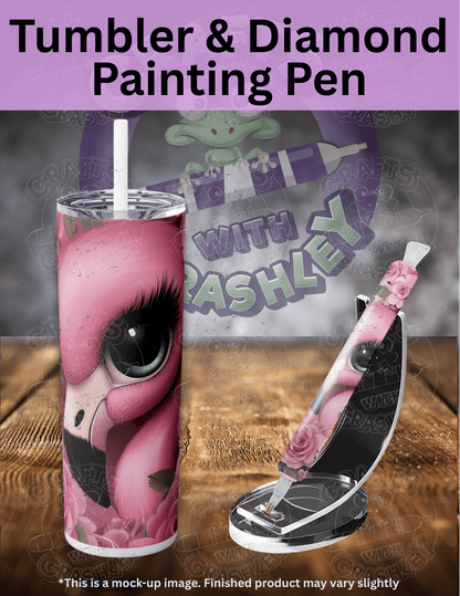 "Flamingo Rose" by ©Cocomarshmallow Premium Accessories for Diamond Painting