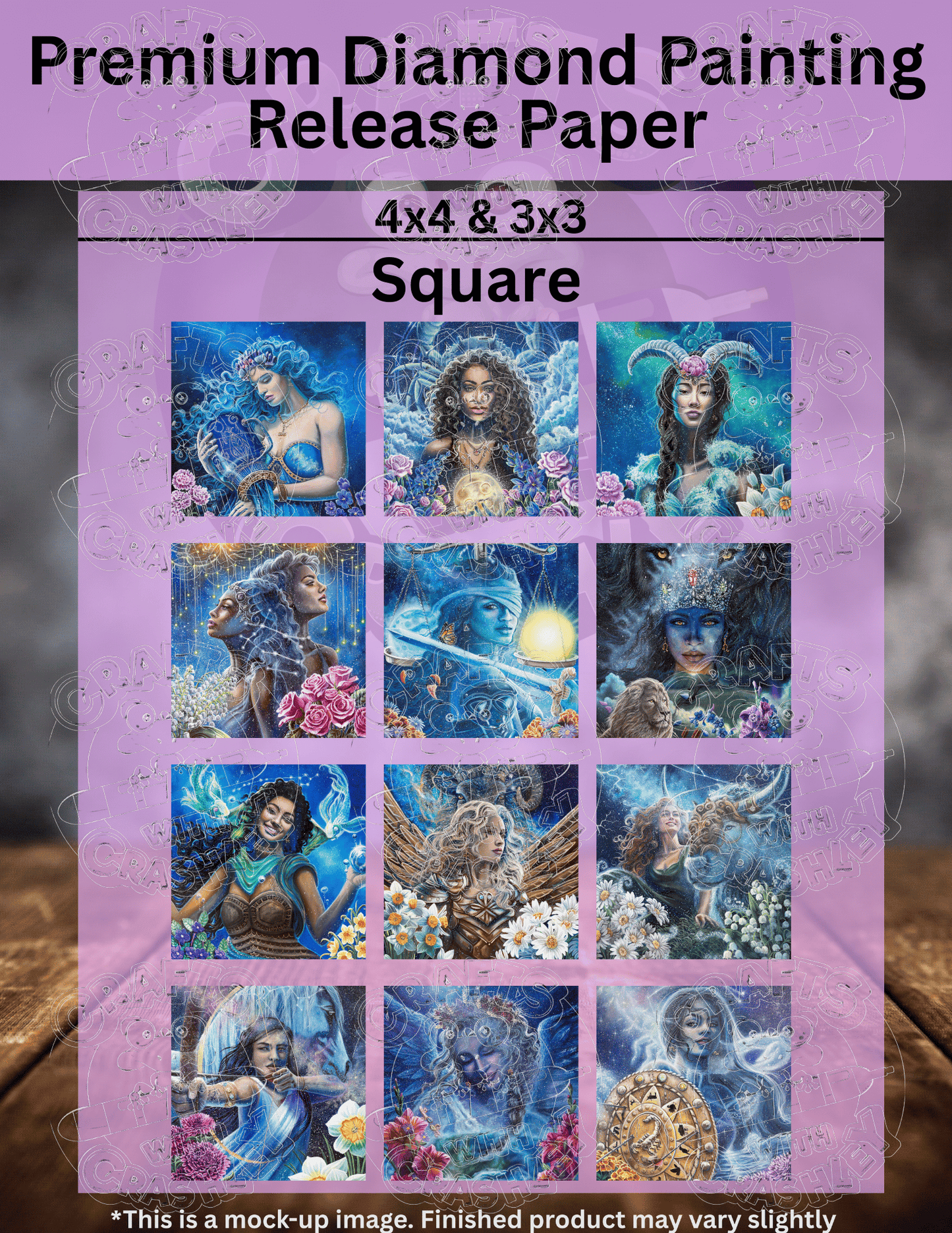 Limited Edition "Zodiac Combo Pack" by ©Dakota Daetwiler Premium Release Paper for Diamond Painting