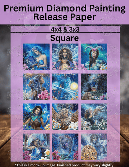 Limited Edition "Zodiac Combo Pack" by ©Dakota Daetwiler Premium Release Paper for Diamond Painting